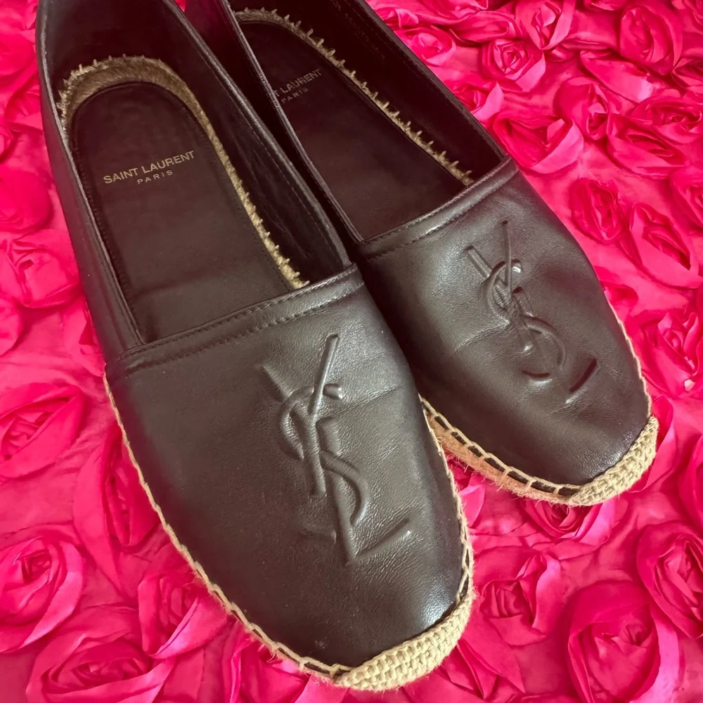 Logo Espadrille Flat Women Saint Laurent 🖤